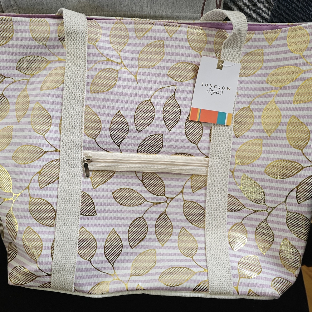 NWT | Women's Purple and Gold Bwach Tote Bag